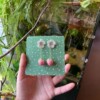 Micro Gehaakte Aardbei Oorbellen