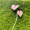 Micro Gehaakte Caladium Broche – Handbeschilderde Blaadjes