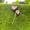 Micro Gehaakte Caladium Broche – Handbeschilderde Blaadjes