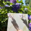 Micro Gehaakte Paarse Bloesems – Oorringen