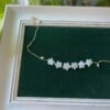 Micro Gehaakte vergeet-mij-nietje Mini Ketting
