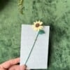 Micro Gehaakte zonnebloemen Boekenleggers