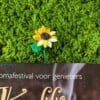 Micro Gehaakte zonnebloemen Boekenleggers