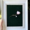 Micro gehaakte Magnolia Bloemenbroches