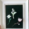 Micro gehaakte Magnolia Bloemenbroches