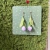 Micro gehaakte tulp oorbellen