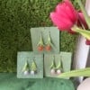 Micro gehaakte tulp oorbellen