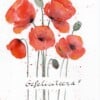 Mooie handgmaakte aquarel kaart