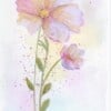 Mooie handgmaakte aquarel kaart