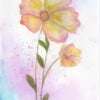 Mooie handgmaakte aquarel kaart