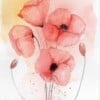 Mooie handgmaakte aquarel kaart