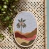 Muurhanger ovaal met palm