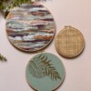 Muurhangerset marble monstera
