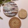 Muurhangerset marble sun