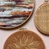 Muurhangerset marble sun