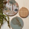 Muurhangerset palm green