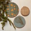 Muurhangerset peony green