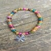 Natuursteen armbanden met bedel, 2 variaties