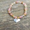 Natuursteen armbanden met bedel, set in 2 variaties!