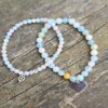 Natuursteen armbanden met bedel, set in 2 variaties!
