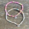 Natuursteen armbandjes, set van 2