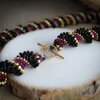 Elegant & Klassiek, Handgemaakte spiraalvormige kralenketting met 24 k Goud