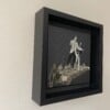 -3, 2, 1, go- 20x20x1 cm handgeknipte collage op schildersdoek