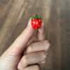 Aardbei pin voor tas of kleding