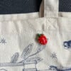 Aardbei pin voor tas of kleding