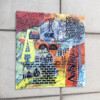Amsterdam - Acrylkunstwerk on karton, in lijst