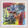 Amsterdam - Acrylkunstwerk on karton, in lijst