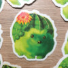 Cactus egel sticker 7x7 cm (2.75x2.75 inch)