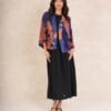 Crane Kimono Cobalt