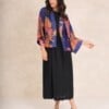 Crane Kimono Cobalt