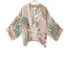Crane Plaster Pink Kimono