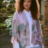 Crane Plaster Pink Kimono