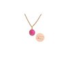 Elegante vergulden goud ketting met glimmende roze bloemen patroon