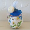 Extravagante dikke dame met een flamboyante flaphoed,14 cm,handgemaakt en uniek