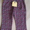 Flared legging- flared broekje - retroprint - bruin- retro vibes