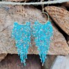 Fringe oorbellen met beachvibe – handgemaakt met Miyuki kralen 
