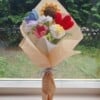 Gehaakt bloemenboeket – “Zonnige hart”