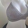 Gehaakt topje 'Boho top grijs'