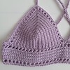 Gehaakt topje 'Boho top lila'