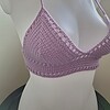 Gehaakt topje 'Boho top lila'