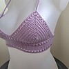 Gehaakt topje 'Boho top lila'