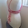 Gehaakt topje 'Boho top ombre paars en roze'