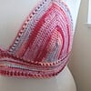 Gehaakt topje 'Boho top ombre paars en roze'