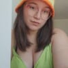 Gehaakte bucket hat 'Groen, oranje en geel'
