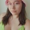 Gehaakte bucket hat 'Wit, roze en groen'