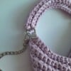 Gehaakte crossbody tas 'Metallic lila'